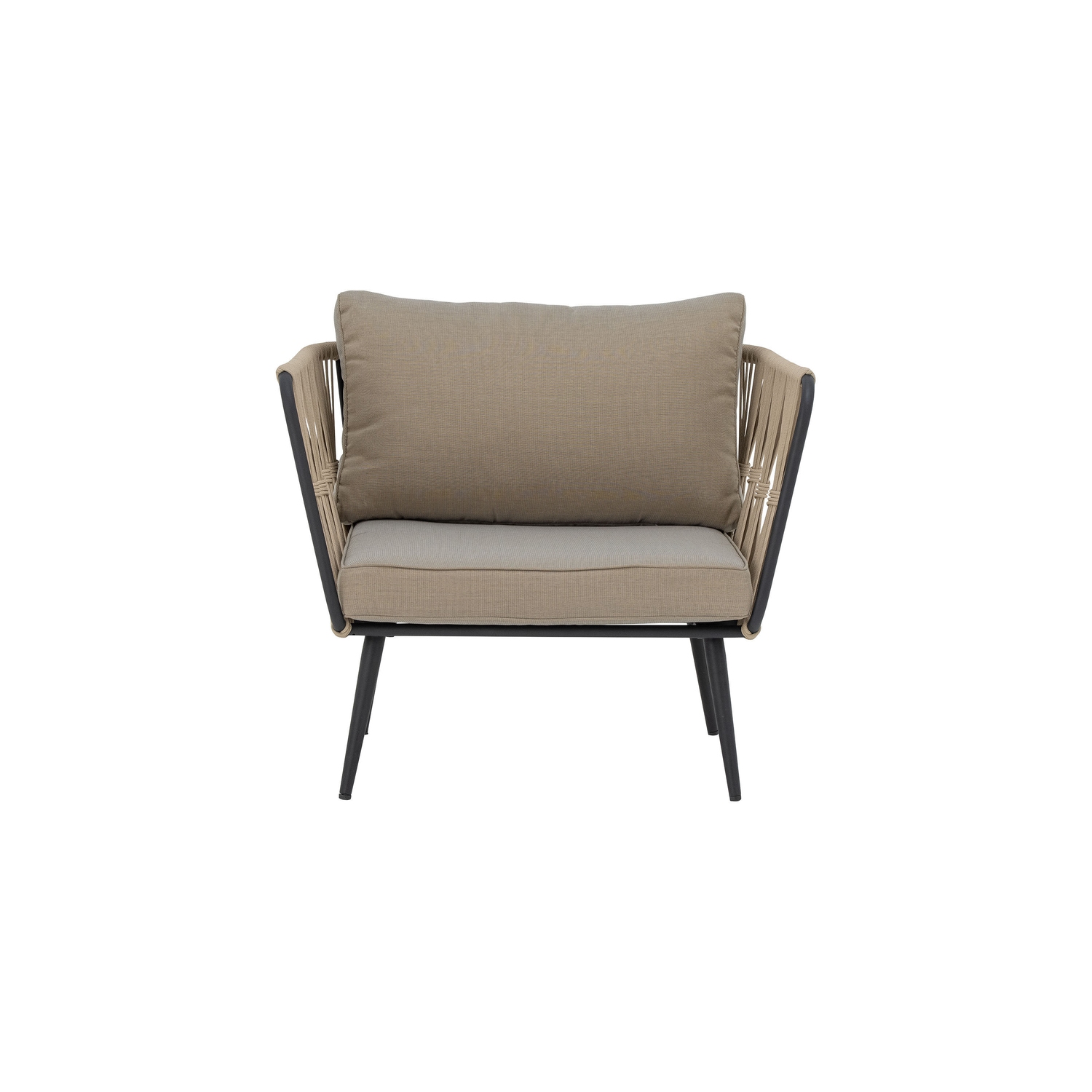 Bloomingville Beige - Gepolsterter Sessel Pavone - Polyesterseil - Bild 1