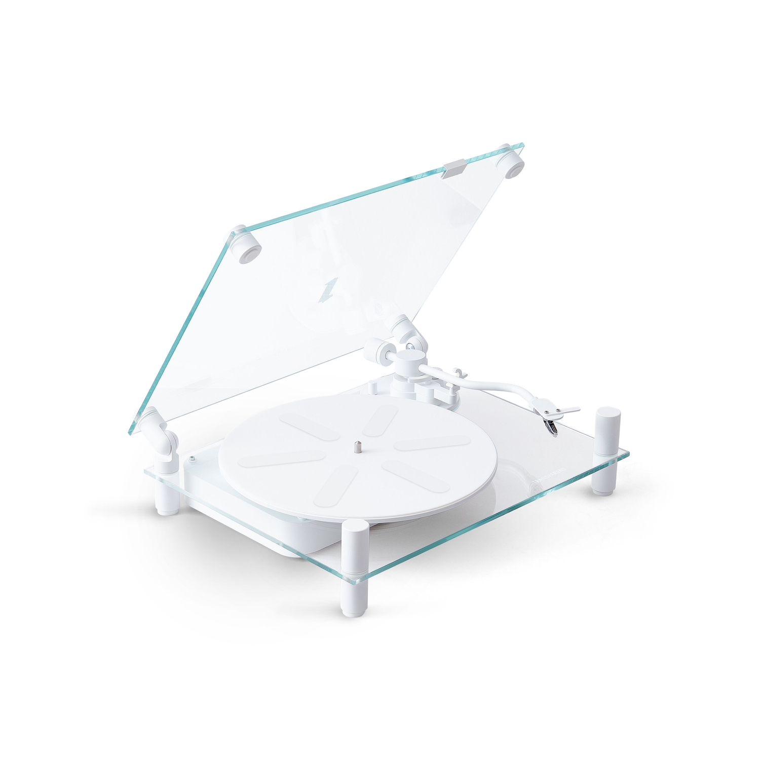 Transparent Speaker White - Turntable Transparent - Aluminium - Designer Studio People People