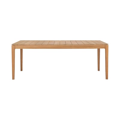 Table rectangulaire Bok OUTDOOR bois naturel / 200 x 100 cm - 8 personnes - Ethnicraft