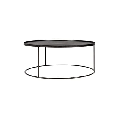 Table basse bois noir / Ø 93 x H 38 cm - Ethnicraft