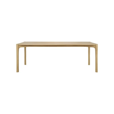 Table rectangulaire PI bois naturel / 220 x 95 cm - 8 personnes - Ethnicraft