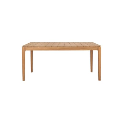 Table rectangulaire Bok OUTDOOR bois naturel / 162 x 80 cm - 6 personnes - Ethnicraft
