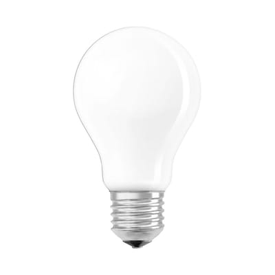Ampoule LED E27 verre blanc / Standard dépolie - 7,5W=75W (2700K, blanc chaud) - Osram