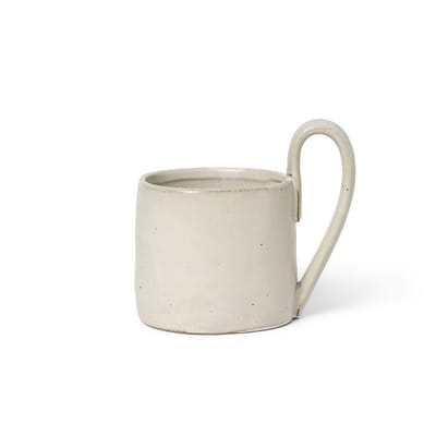 Ferm Living White - Mug Flow - Enamelled China Size 9