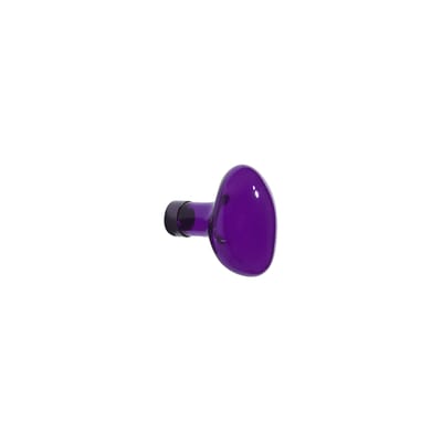 petite friture - patère bubble en verre, verre soufflé bouche couleur violet 9.5 x 7.5 cm designer studio vaulot & dyèvre made in design