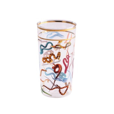 seletti - verre toilet paper en verre, borosilicaté couleur multicolore 16.13 x 13 cm designer anna valsecchi made in design