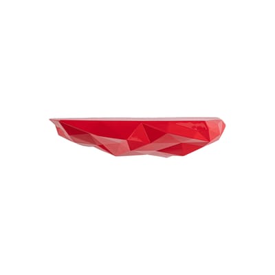 seletti - etagère space rock - rouge - 37.7 x 16.8 x 7.9 cm - designer diesel creative team - plastique, résine