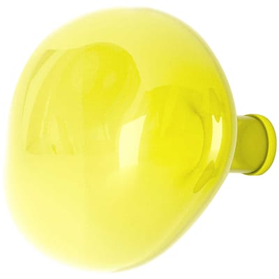 petite friture - patère bubble en verre, verre soufflé moulé couleur jaune 30 x 40 cm designer studio vaulot & dyèvre made in design