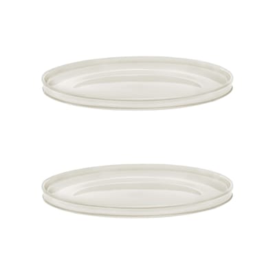 Assiette Dune céramique blanc / By Kelly Wearstle - Set de 2 - Ø 28 cm - Serax