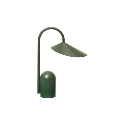 Lampe sans fil rechargeable Arum LED métal vert - Ferm Living