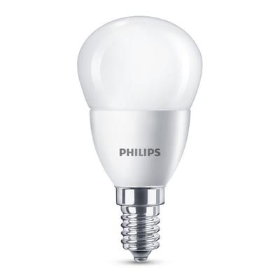 Ampoule LED E14 Sphérique Dépolie verre blanc / 5,5W (40W) - 470 lumen - Philips