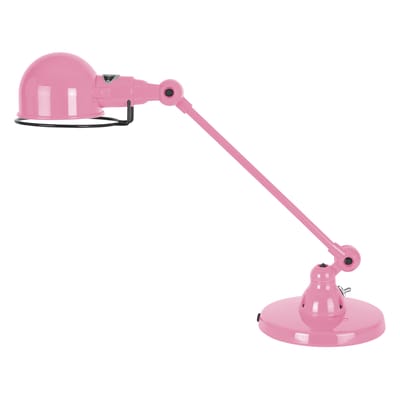 Lampe de table Signal métal rose / 1 bras - L 40 cm - Jieldé