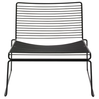 Photos - Sofa Hay  Low armchair Hee - Black - Lacquered steel - Designer Hee Welling 04012002 