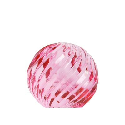 & klevering - presse-papier glass sphere en verre couleur rose 19.31 x 9 cm made in design