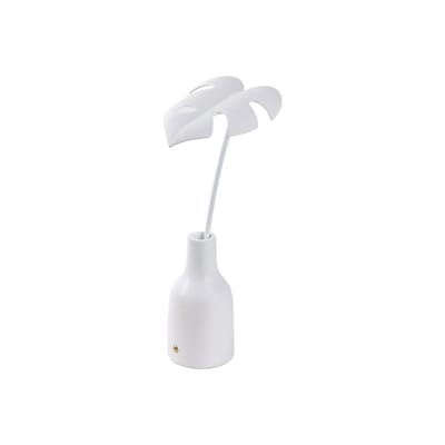 Lampe sans fil rechargeable Leaf Lamp - Delicio plastique blanc / LED - Seletti