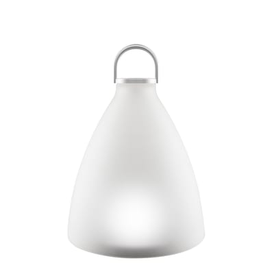 Lampe solaire d'extérieur Sunlight Bell Small verre blanc / LED - H 20 cm - Eva Solo