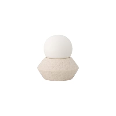 bloomingville - lampe sans fil à piles capella blanc 10 x 0.1 11 cm céramique, grès