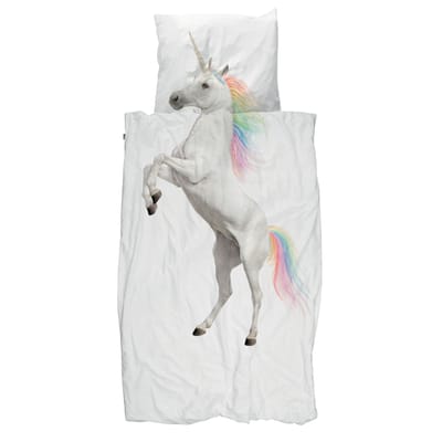 snurk - parure de lit 1 personne en tissu, percale coton couleur multicolore 19.83 x cm designer georgina vieane made in design