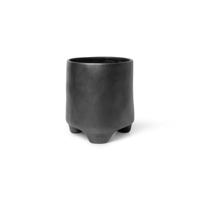 Pot de fleurs Esca Small céramique noir / Ø 17 x H 18 cm - Grès - Ferm Living