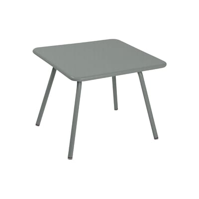 Table basse Luxembourg Kid métal gris / Table enfant - 57 x 57 cm - Fermob