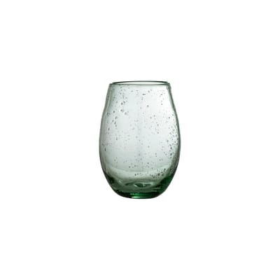 bloomingville - verre verres & carafes en verre, soufflé bouche couleur vert 9.5 x 13.5 cm made in design