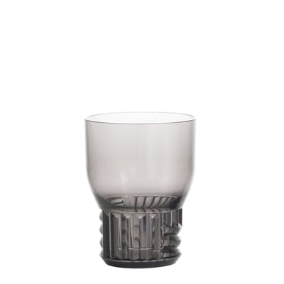 kartell - verre trama en plastique, technopolymère couleur gris 18.17 x 11 cm designer patricia urquiola made in design
