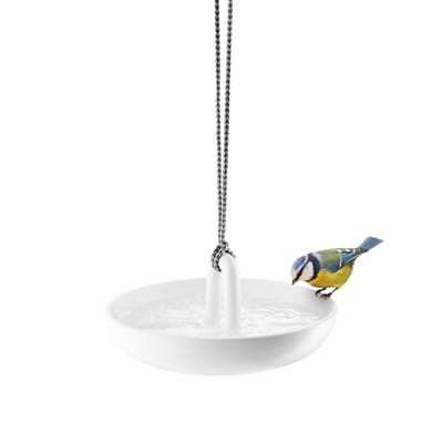 Bain à oiseaux céramique blanc / Suspendu - Eva Solo