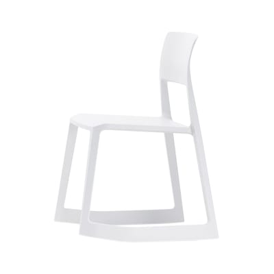 Chaise Tip Ton plastique blanc / Inclinable & ergonomique - Vitra