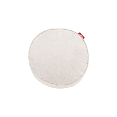 Coussin Pill Cord tissu blanc / Ø 40 cm - 100% recyclé / Velours côtelé - Fatboy