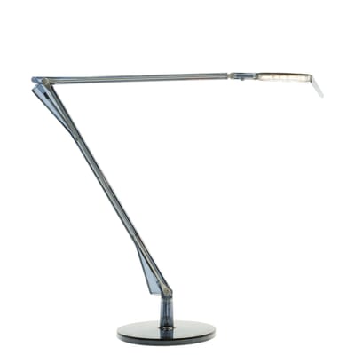 Lampe de table Aledin TEC LED plastique bleu / Diffuseur plat - Kartell