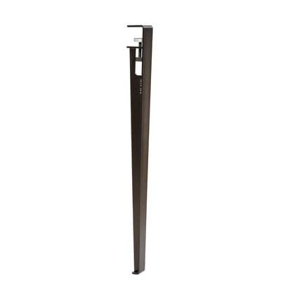 Pied avec fixation étau gris métal / H 75 cm - Pour créer table & bureau - TIPTOE