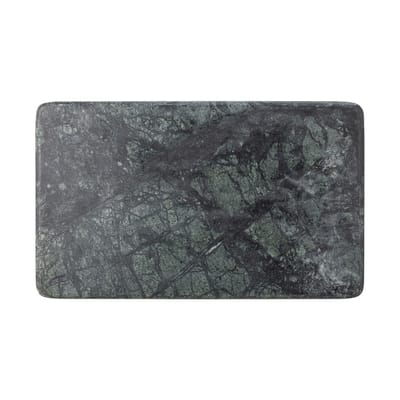 bloomingville - planche à découper cuisine en pierre, marbre couleur vert 38 x 23 1.5 cm made in design