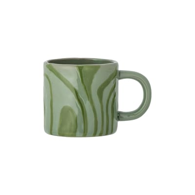 bloomingville - tasse vaisselle en céramique, grès couleur vert 7.5 x 8 cm made in design