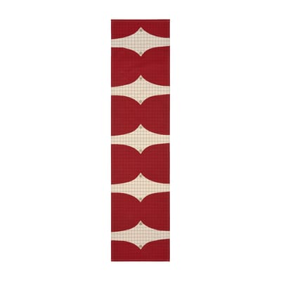 Chemin de table Kalendi tissu rouge / 45 x 165 cm - Marimekko