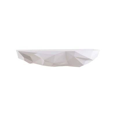 seletti - etagère space rock - blanc - 46 x 22 x 9.5 cm - designer diesel creative team - plastique, résine