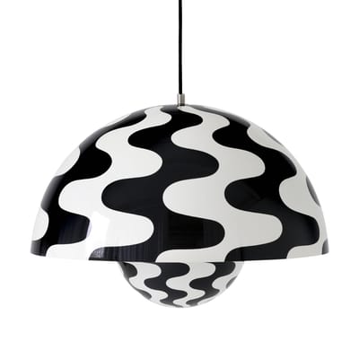 Tradition Black &Tradition - Pendant Flowerpot - Lacquered Aluminium - Designer Verner Panton 36Cm