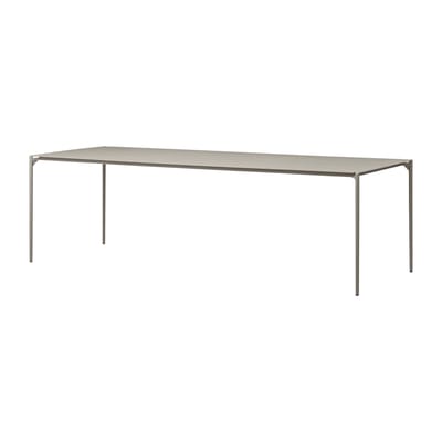 Table rectangulaire Novo métal beige / 240 x 90 cm - AYTM
