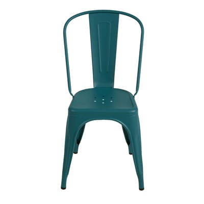 Chaise empilable A Indoor métal vert / Acier Couleur - Pour l'intérieur - Tolix