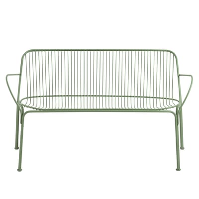 Canapé de jardin 2 places HiRay métal vert / L 121 cm - Kartell