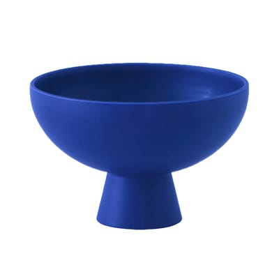 Coupe Strøm Large céramique bleu / Ø 22 cm - Fait main - raawii