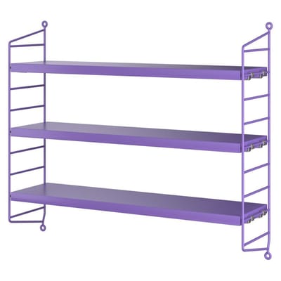 Etagère String® Pocket bois violet / L 60 x H 50 cm - String Furniture