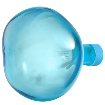 Patère Bubble Large verre bleu / Ø 15 cm - soufflé bouche - Petite Friture