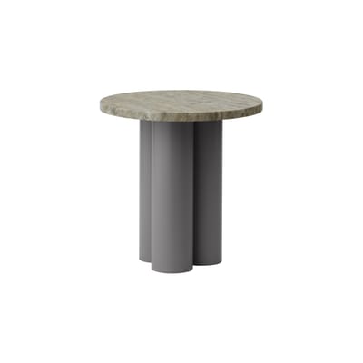 Table d'appoint Dit pierre gris / Travertin - Ø 40 x H 40 cm - Normann Copenhagen