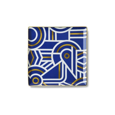 Vide-poche Greco céramique multicolore / Coupelle - 15,5 x 15,5 cm - Octaevo