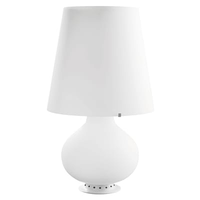 Lampe de table Fontana Large verre blanc / H 78 cm - Fontana Arte