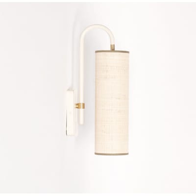 Applique Tokyo fibre végétale blanc / Rabane - H 42 cm - Maison Sarah Lavoine