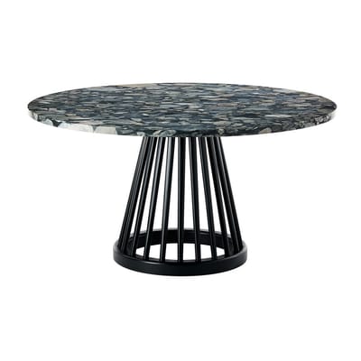 Table basse Fan pierre gris / Marbre - Ø 90 cm - Tom Dixon