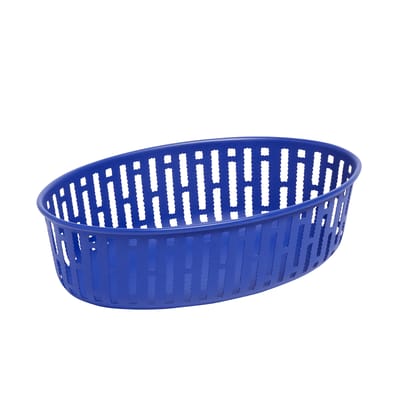 hay - corbeille à pain panier en métal, acier couleur bleu 39.15 x cm designer inga sempé made in design