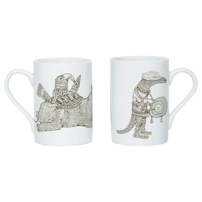 domestic - mug mugs en céramique, porcelaine couleur marron 19 x 29 10.5 cm designer dylan martorell made in design