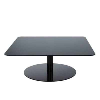Table basse Flash verre noir / 80 x 80 x H 30 cm - Tom Dixon